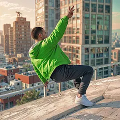 Going Up Parkour Rooftop 3D